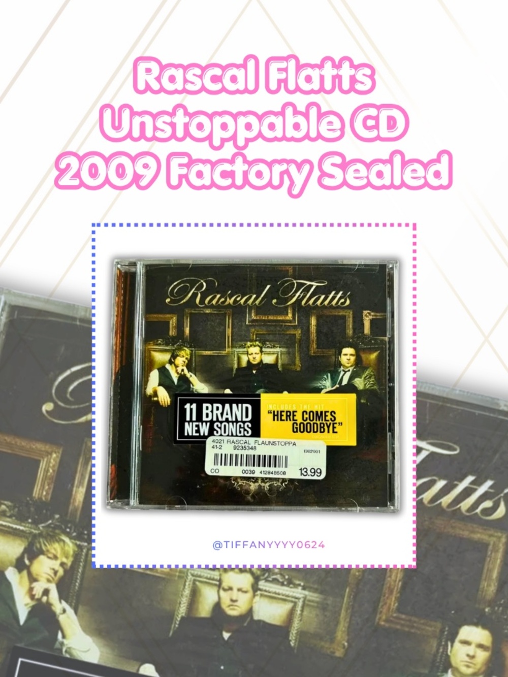 ❥ Rascal Flatts Unstoppable CD 2009 Factory Sealed New OOP UPC 0050087128562